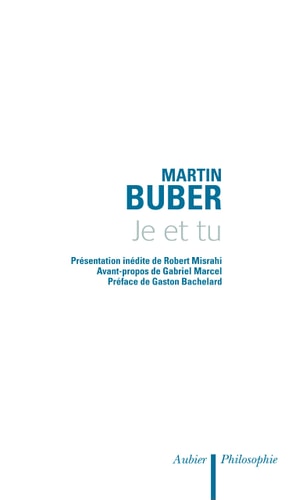 Je et tu, de Martin Buber | portada del libro