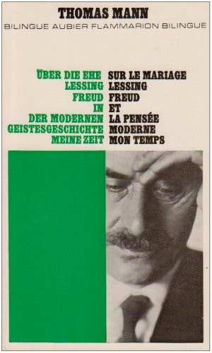 SUR LE MARIAGE (BILINGUE), de Thomas Mann | portada del libro