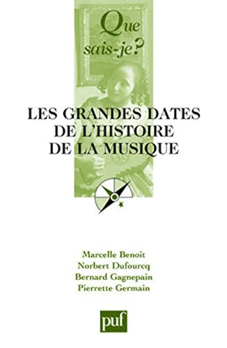 ES GRANDES DATES HISTOIRE MUSIQUE EUROP, de Marcelle Benoit | portada del libro