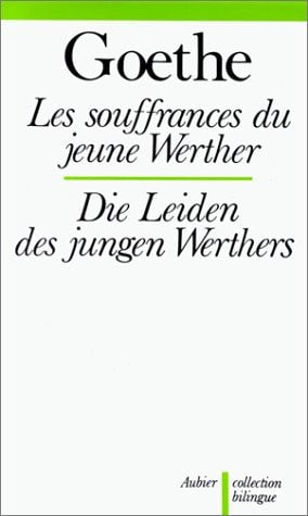 LES SOUFFRANCES DU JEUNE WERTHER, de Johann Wolfgang von Goethe | portada del libro