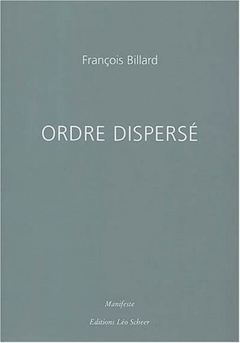 RDRE DISPERSE, de François Billard | portada del libro
