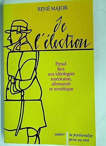 DE L'ELECTION, de René Major | portada del libro