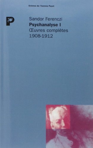 PSYCHANALYSE I, de Sándor Ferenczi | portada del libro