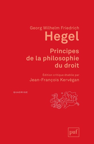 Principes de la philosophie du droit, de Georg Wilhelm Friedrich Hegel | portada del libro