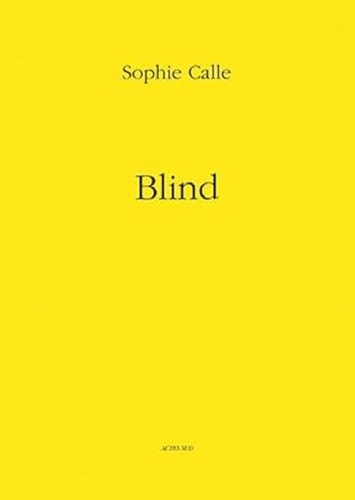 BLIND, de Sophie Calle | portada del libro