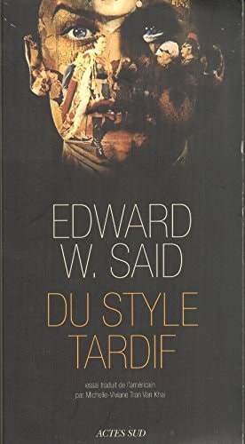 DU STYLE TARDIF, de Edward W. Said | portada del libro