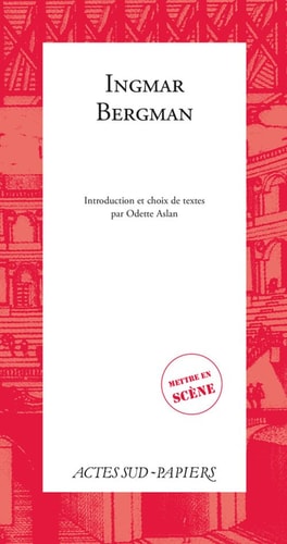 INGMAR BERGMAN, de Ingmar Bergman | portada del libro