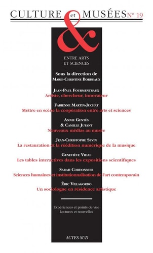 REVUE CULTURE ET MUSEES N°19, de Marie-Christine Bordeaux | portada del libro