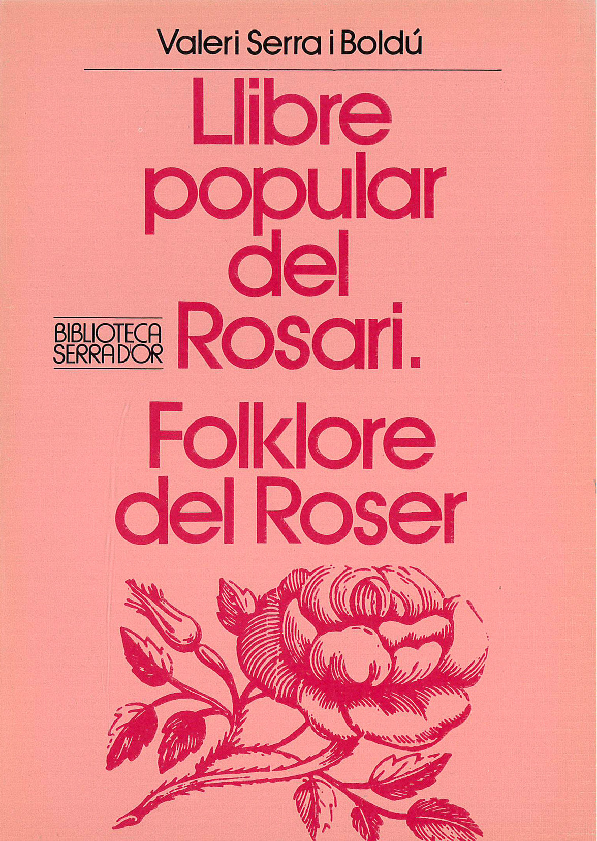 Llibre popular del Rosari, de Serra i Boldú | portada del libro