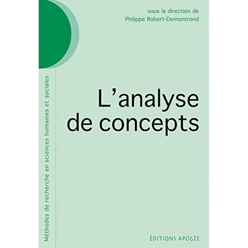 ANALYSE DE CONCEPTS, de Philippe Robert-Demontrond | portada del libro