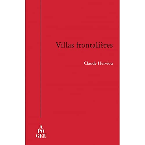 VILLAS FRONTALIERES, de Claude Herviou | portada del libro