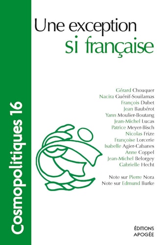 COSMOPOLITIQUES N16. L'EXCEPTION UNE R, de Gérard Chouquer | portada del libro