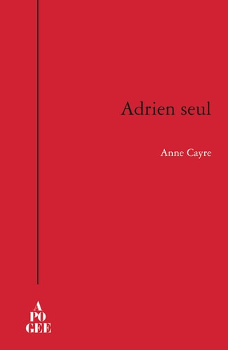 ADRIEN SEUL, de Anne Cayre | portada del libro