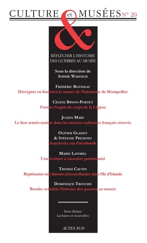 REVUE CULTURE ET MUSEES N°20, de Sophie Wahnich | portada del libro