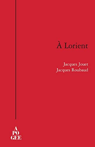 A LORIENT, de Jacques Jouet | portada del libro