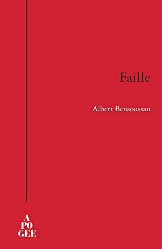 FAILLE, de Albert Bensoussan | portada del libro