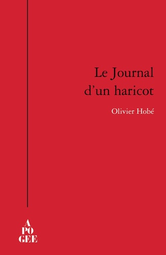 LE JOURNAL D'UN HARICOT, de Olivier Hobé | portada del libro