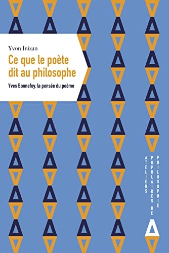 CE QUE LE POETE DIT AU PHILOSOPHE, de Yvon Inizan | portada del libro