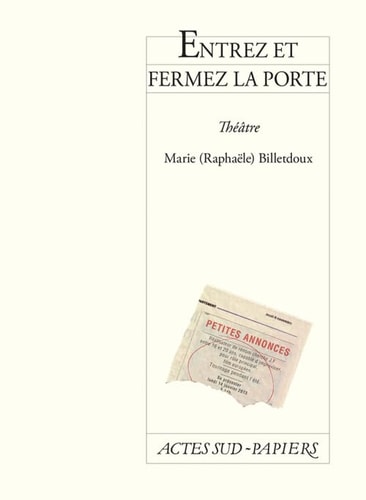 ENTREZ ET FERMEZ LA PORTE, de Marie Billetdoux | portada del libro
