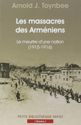 LES MASSACRES DES ARMENIENS, de Arnold Joseph Toynbee | portada del libro