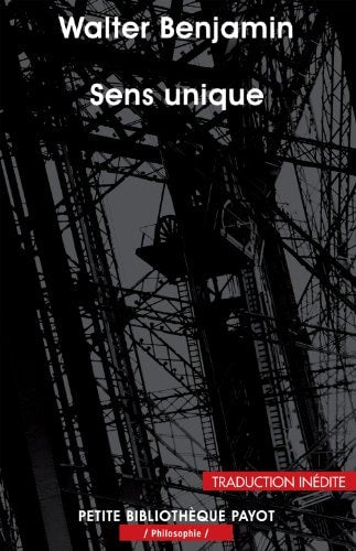SENS UNIQUE, de Walter Benjamin | portada del libro
