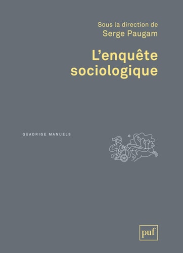 'ENQUETE SOCIOLOGIQUE, de Serge Paugam | portada del libro