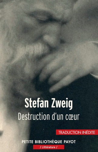 DESTRUCTION D'UN COEUR, de Stefan Zweig | portada del libro