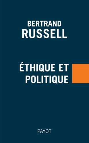 ETHIQUE ET POLITIQUE, de Bertrand Russell | portada del libro
