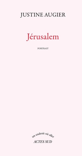 JERUSALEM, de Justine Augier | portada del libro