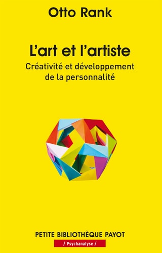 LART ET LARTISTE, de Otto Rank | portada del libro