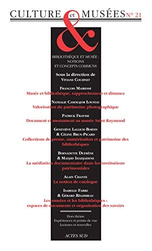 REVUE CULTURE ET MUSEE N°21, de Viviane Couzinet | portada del libro