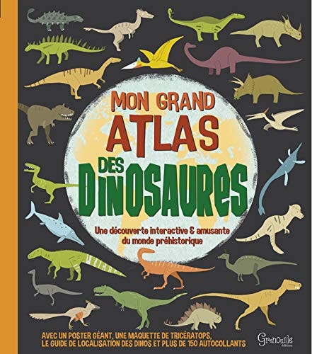 MON GRAND ATLAS DES DINOSAURES, de John Malam | portada del libro
