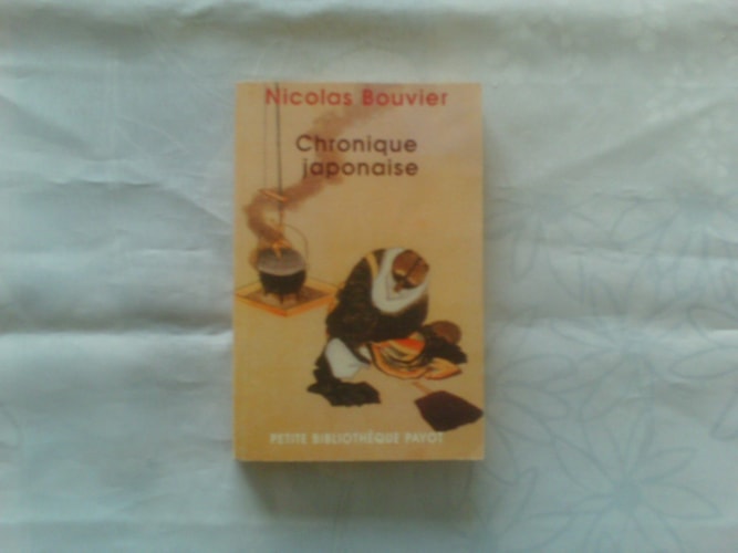 CHRONIQUE JAPONAISE, de Nicolas Bouvier | portada del libro