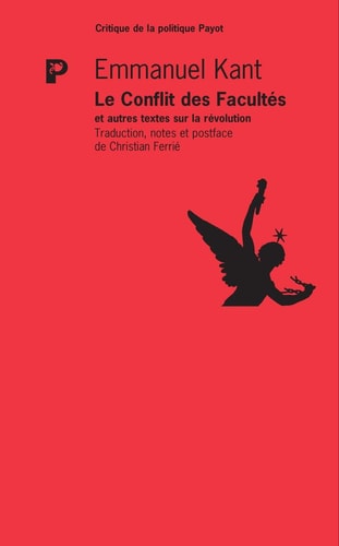 LE CONFLIT DES FACULTES, de Immanuel Kant | portada del libro