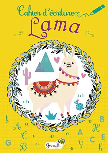 CAHIER D'ECRITURE LAMA, de Grenouille éditions | portada del libro