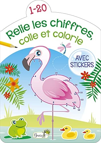 RELIE LES CHIFFRES DE 1 A 20, de Grenouille éditions | portada del libro