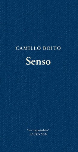 SENSO, de Camillo Boito | portada del libro