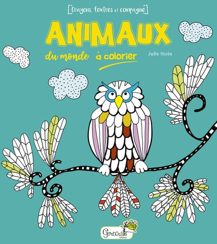 ANIMAUX DU MONDE A COLORIER, de J Stein | portada del libro