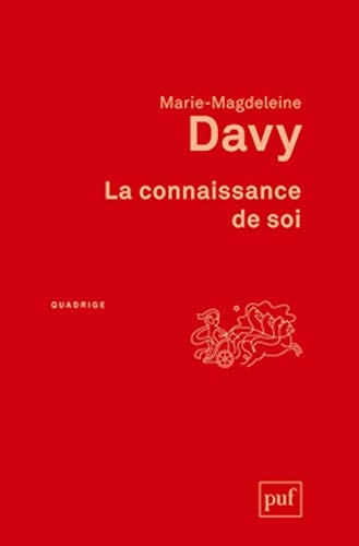 A CONNAISSANCE DE SOI, de Marie-Madeleine Davy | portada del libro