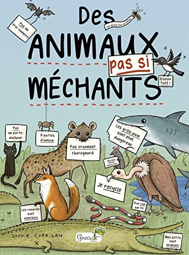 DES ANIMAUX PAS SI MECHANTS, de Sophie Corrigan | portada del libro