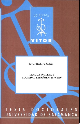 Lengua inglesa y sociedad española: 1970-2000, de Barbero Andrés | portada del libro