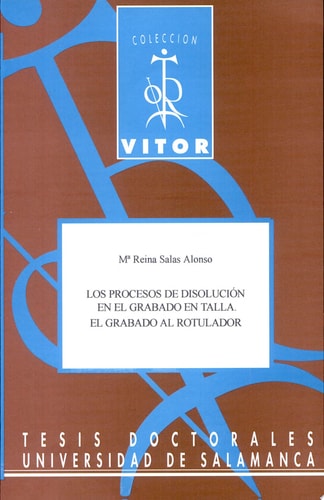 Los procesos de disolución en el grabado en talla, de Salas Alonso | portada del libro