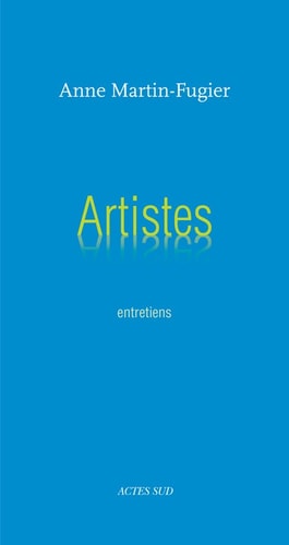 ARTISTES, de Anne Martin-Fugier | portada del libro