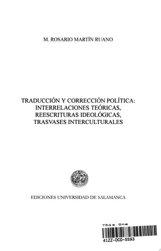 Traducción y corrección pol¡tica, de Martín Ruano | portada del libro