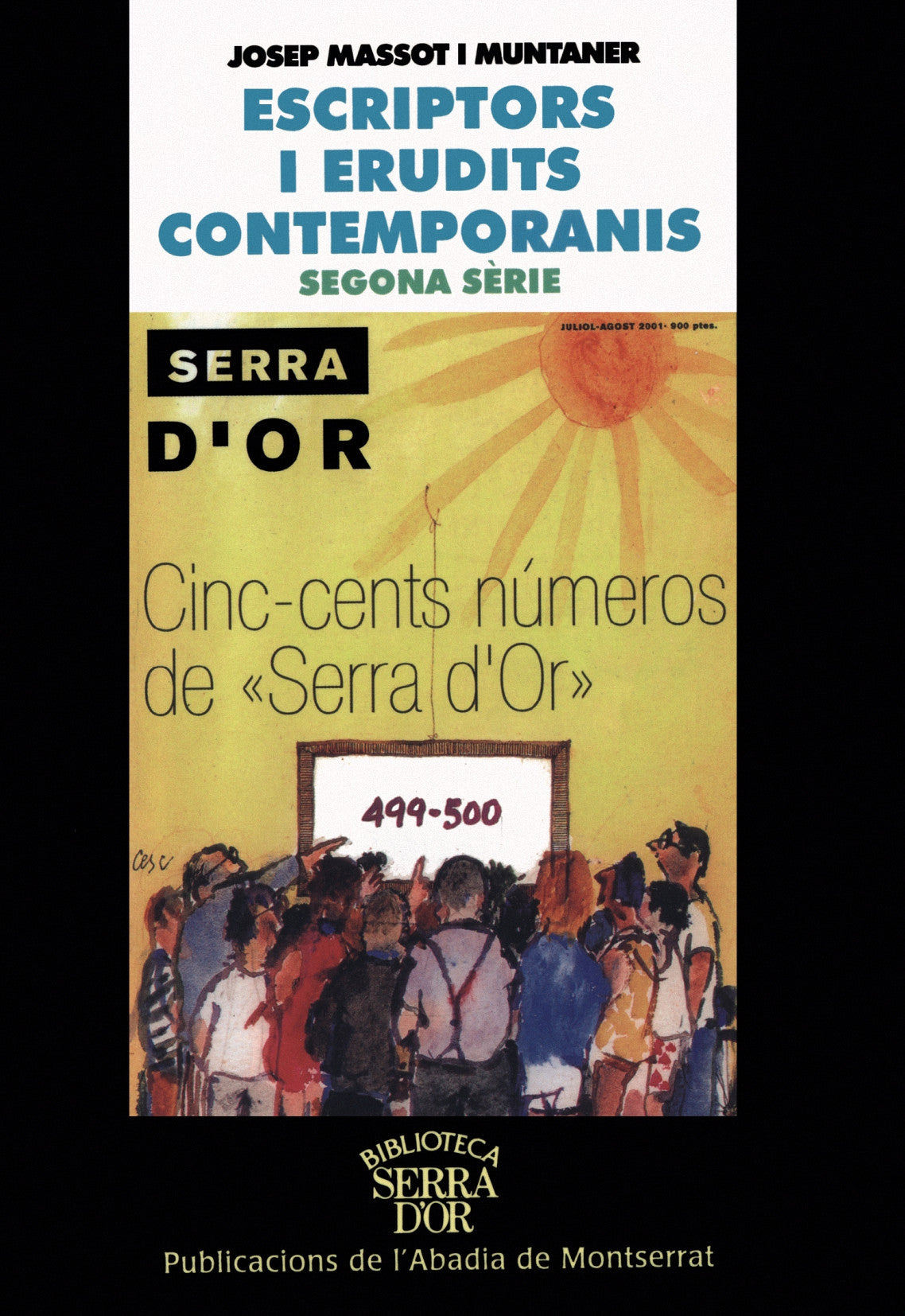 Escriptors i erudits contemporanis, segona sèrie, de Massot i Muntaner | portada del libro