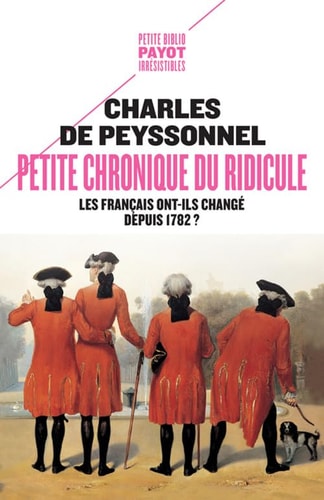 PETITE CHRONIQUE DU RIDICULE, de Charles de Peyssonnel | portada del libro