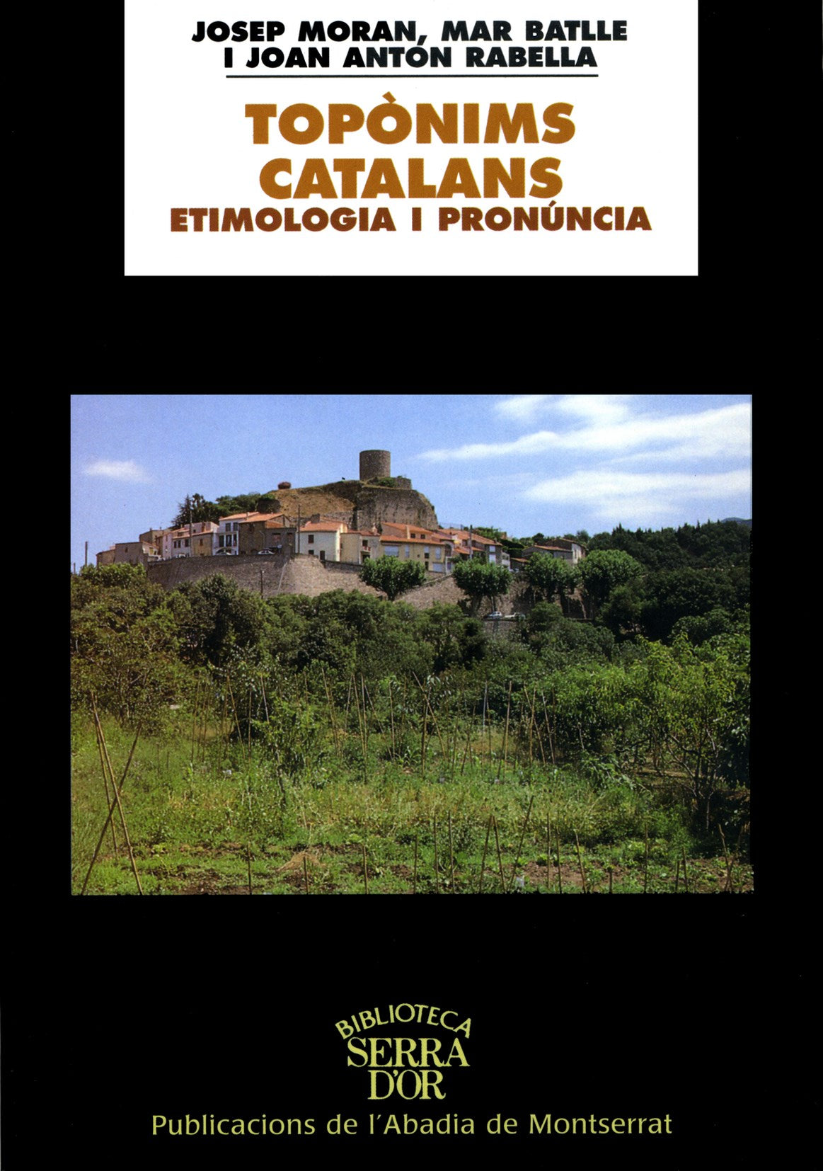 Topònims catalans. Etimologia i pronúncia, de Moran i Ocerinjauregui | portada del libro