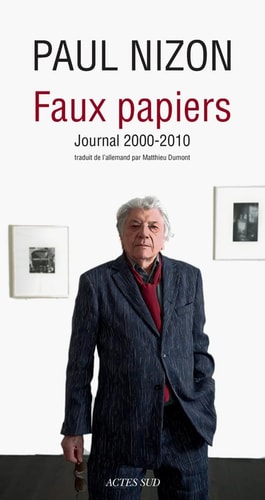 FAUX PAPIERS, de Paul Nizon | portada del libro