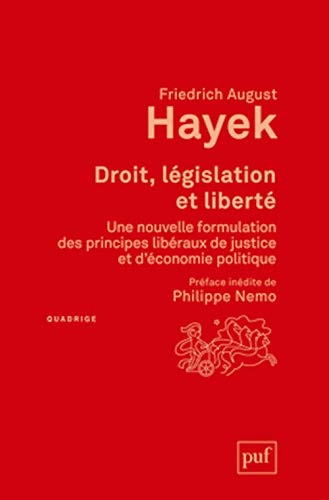 ROIT, LEGISLATION ET LIBERTE, de Friedrich August Hayek | portada del libro