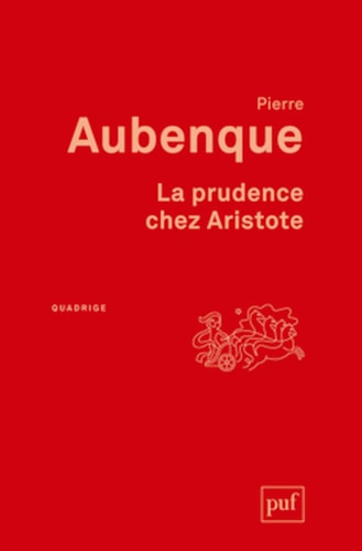 La prudence chez Aristote, de Pierre Aubenque | portada del libro